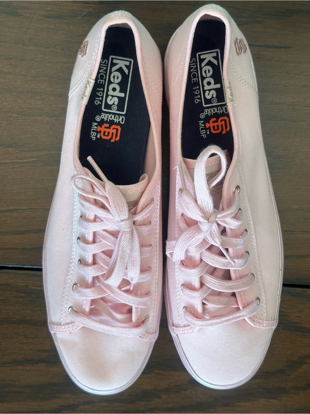 Keds Pink Low-Top Canvas Platform Sneakers 10M - Picture 7 of 11